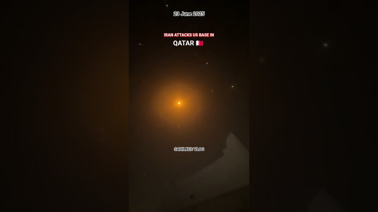 Iran Attacks US base In Qatar 🇶🇦 Live 