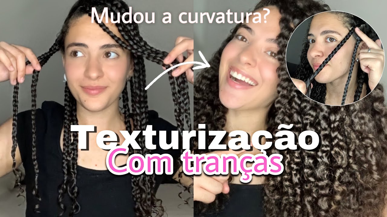 COMO FAZER TEXTURIZAÇÃO NO CABELO • texturização com tranças ✨💖