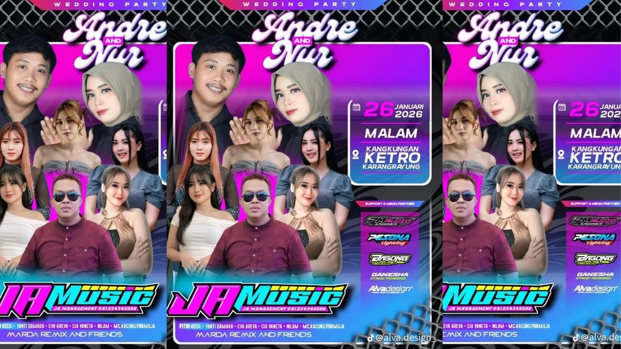 🔴#LIVE JA MUSIC - HAPPY WEDDING ANDRE & NUR - PM  AUDIO - KETRO - 26 JANUARI 2026