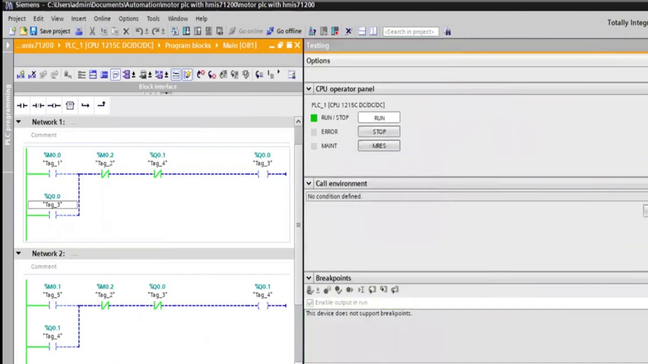 Motor Programming using Hmi/Mr & MF/ Siemens plc Hmi programming/Industrial Automation by bestway