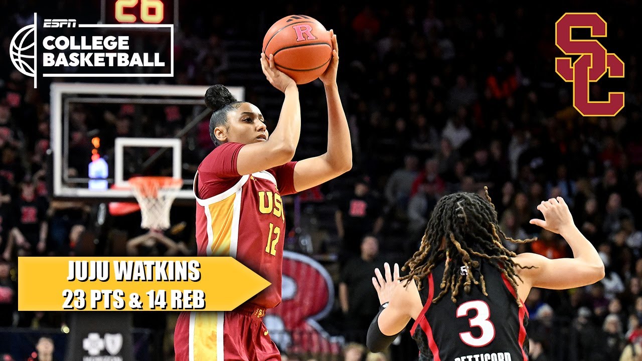 JuJu Watkins scores 23 & USC hands Rutgers WORST LOSS IN SCHOOL HISTORY! 😳 | ESPN College Basketball