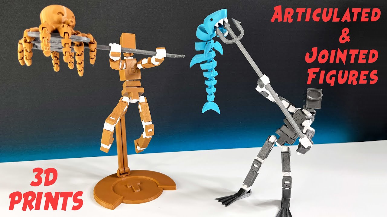 Articulated and Jointed Figures 3D Prints