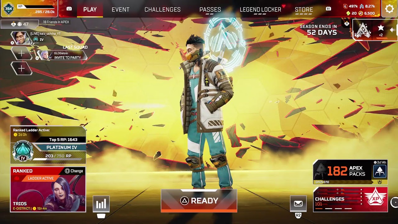 APEX LEGEND MAIN CRYTO BACK AT IT AGAIN SOLO Q OR DUO Q?