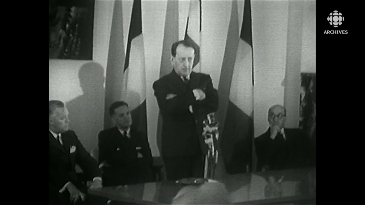 Discours d’André Malraux à la Maison du Québec à Paris en 1961