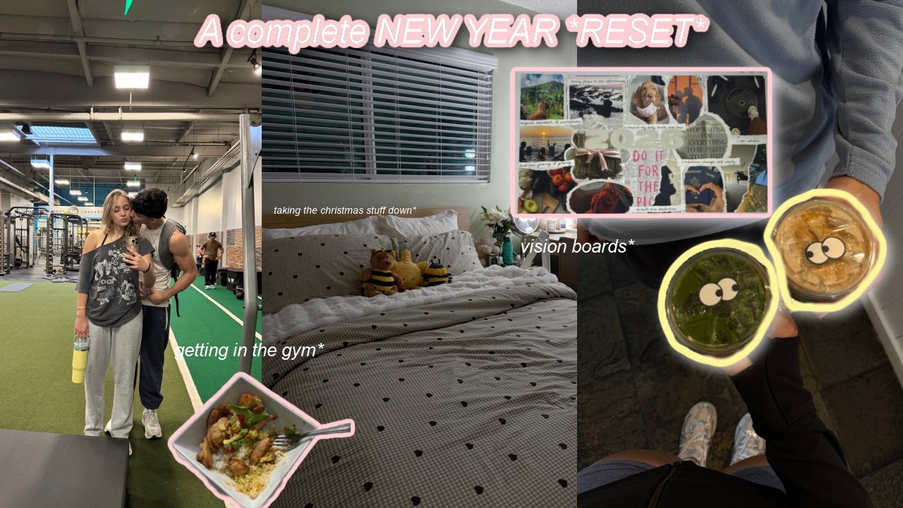 a complete NEW YEAR *RESET* | cleaning, hitting the gym, talking about goals