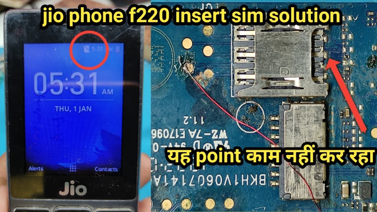 jio phone f220 sim not working||jio phone f220 insert sim solution