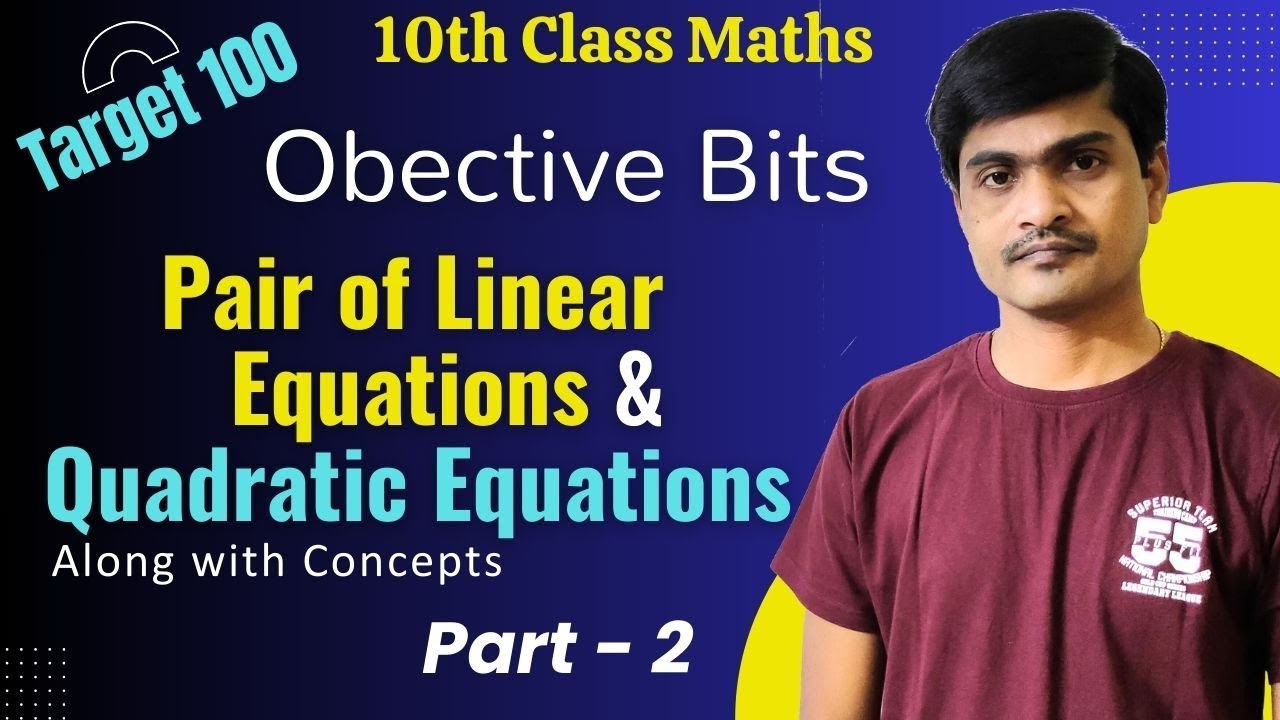 Target 100 in Maths Part - 2 I 10th Class Public Exams I SSC 2025 I Objective Bits by Ramesh Sir