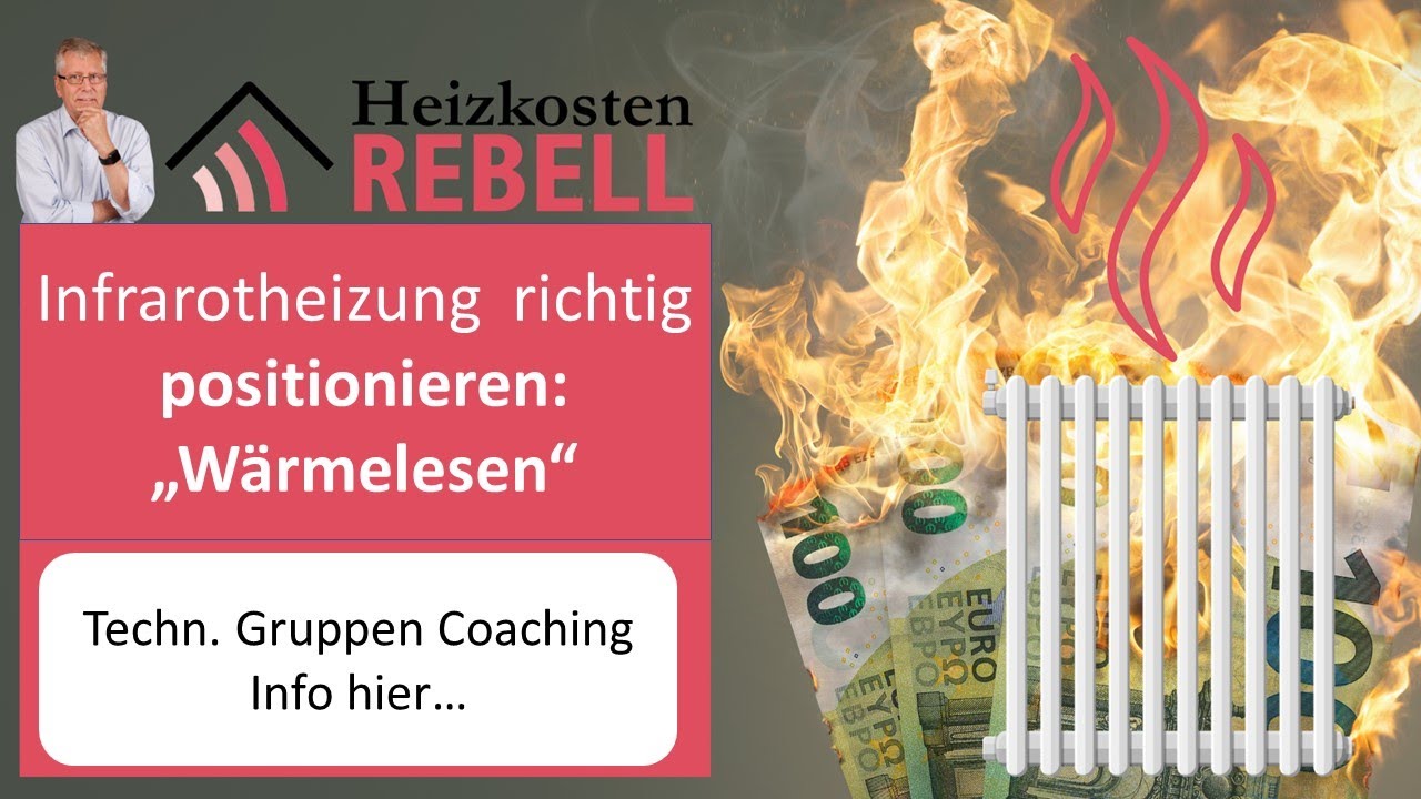 Infrarotheizung richtig positionieren: 