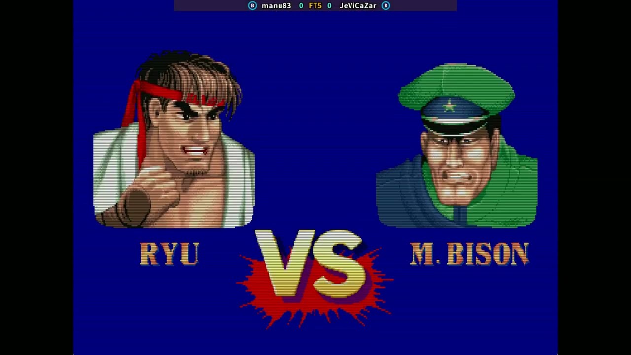 Street Fighter II' - Champion Edition ; Ryu VS M.Bison