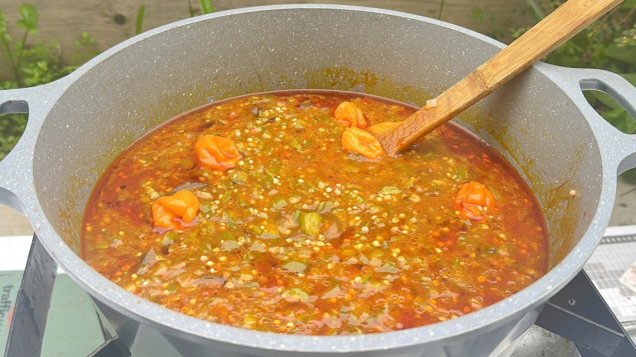 Как приготовить ганское рагу из бамии для банку / простое, но вкусное ганское рагу из бамии