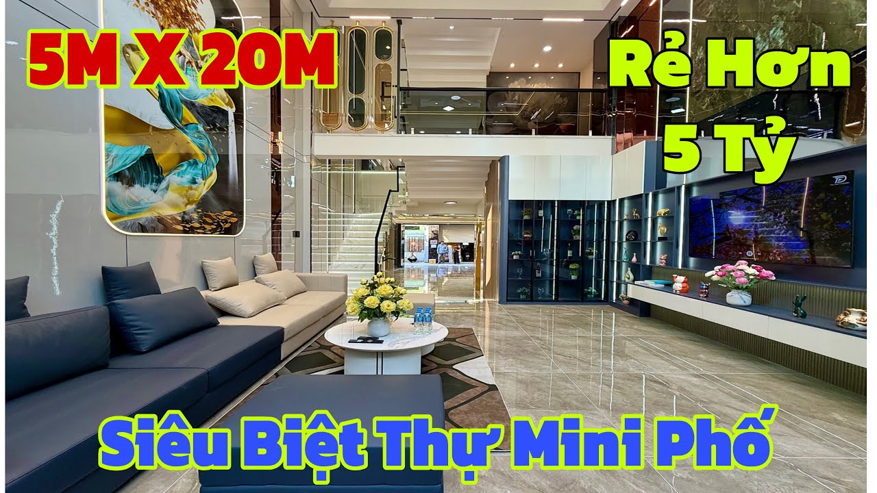 Siêu phẩm biệt thự mini phố DT Khủng 5x20M tại Lê Đức Thọ P13 Gò Vấp| thiết kế đẹp có thang máy