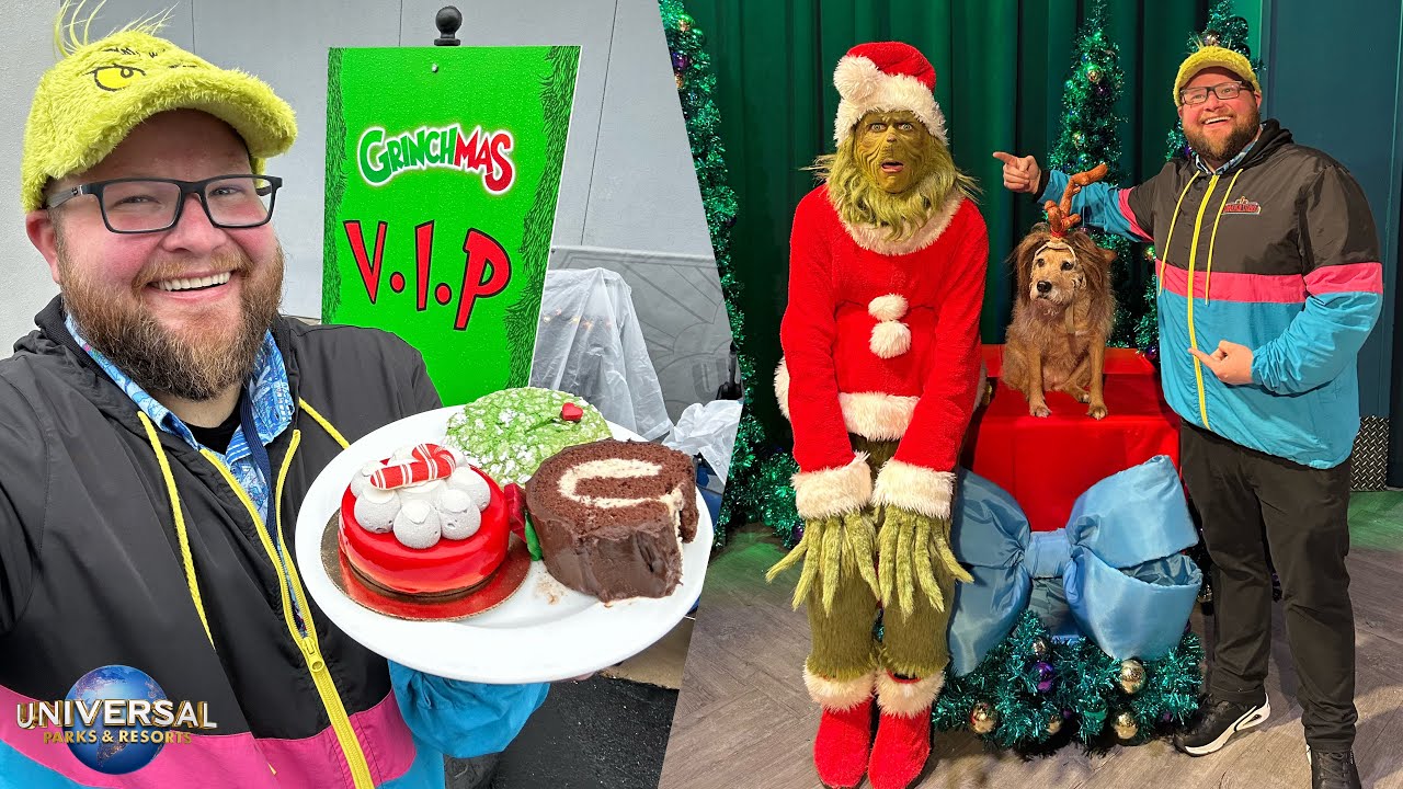 Universal Studios Holidays | Meeting The Grinch & Max | NEW Food & Grinchmas | Universal Orlando