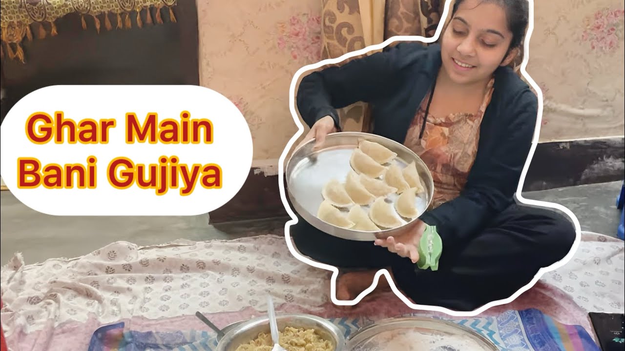 Gujiya Banate-Banate Masti Ho Gayi! 😂🎨|Holi Kitchen Vibes | Gujiya + Namken Banane Ka Full Process 💛