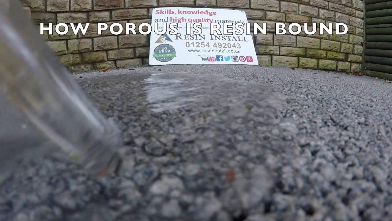How porous is resin bound paving | Porous paving by Resin Install