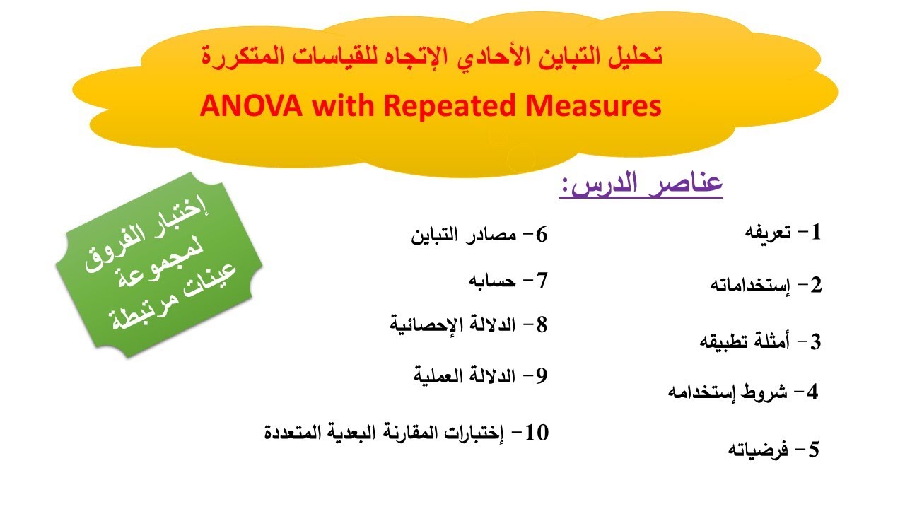 تحليل التباين للقياسات المتكررة 01