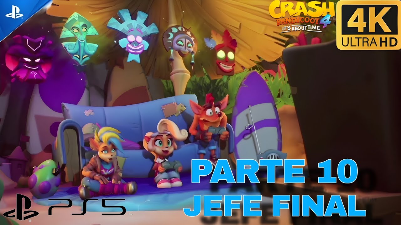 Crash Bandicoot 4: It's About Time #10 Gameplay PS5 4K HDR Jefe Final