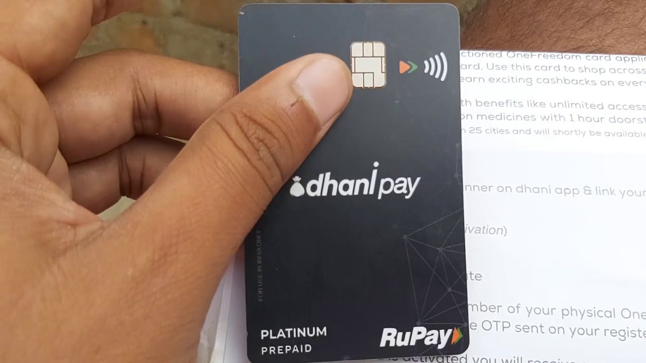 DhaniPay One Freedom Card Unboxing And Review | How To Get Dhani One Freedom Card For Free