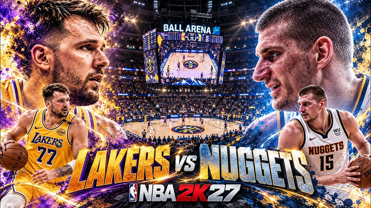 🔥Lakers vs Nuggets | Luka vs Jokić | NBA 2K27 Full Game (CPU vs CPU)🏀