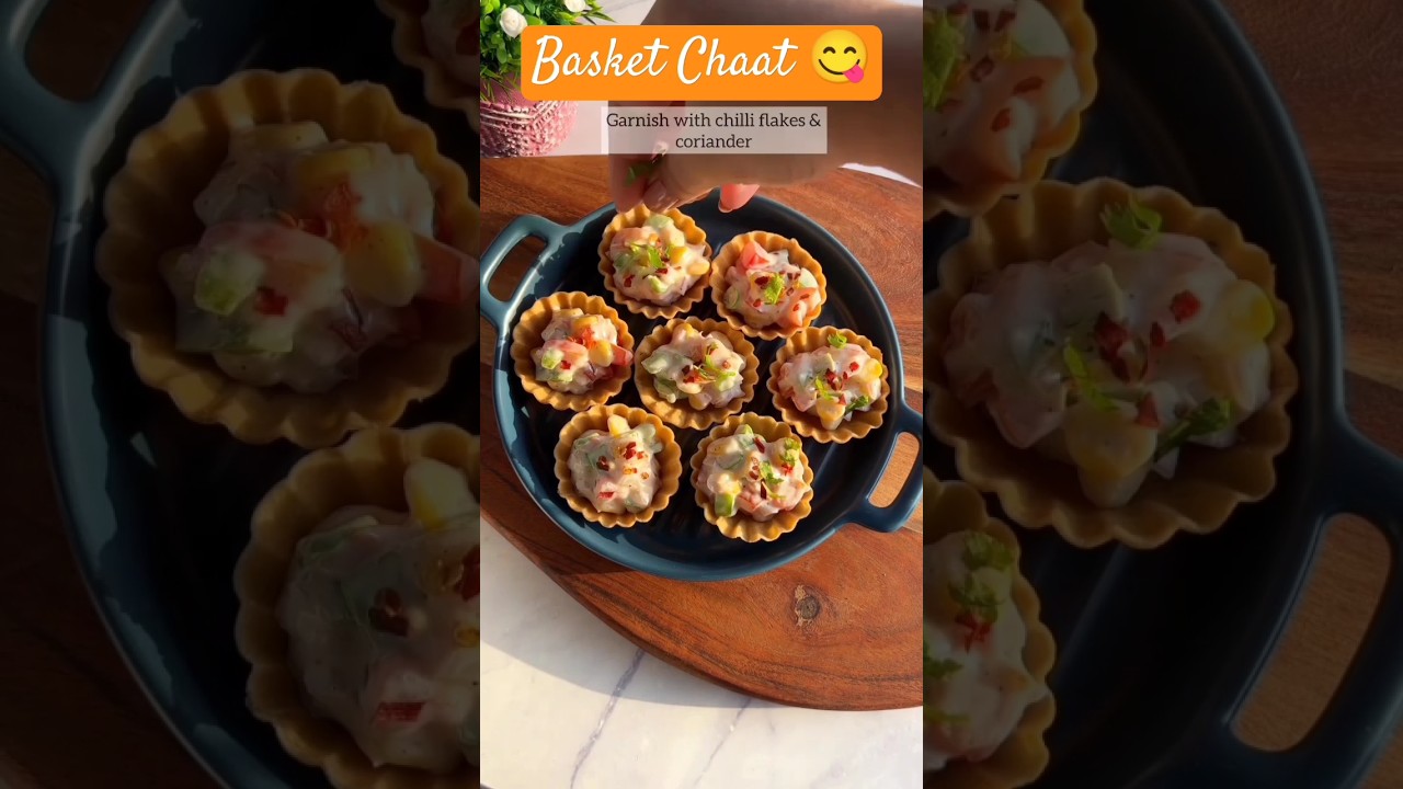 Basket chaat 😋 #basketchaat #shorts #youtubeshorts #trending #viral #cheese #streetfood #ytshorts