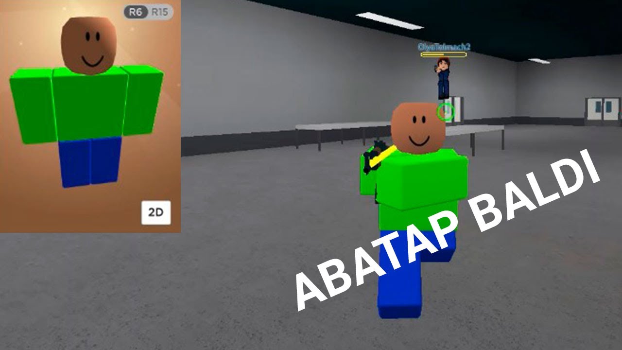 Как сделать аватар Балди в Роблокс. Baldi сбегает из тюрьмы.