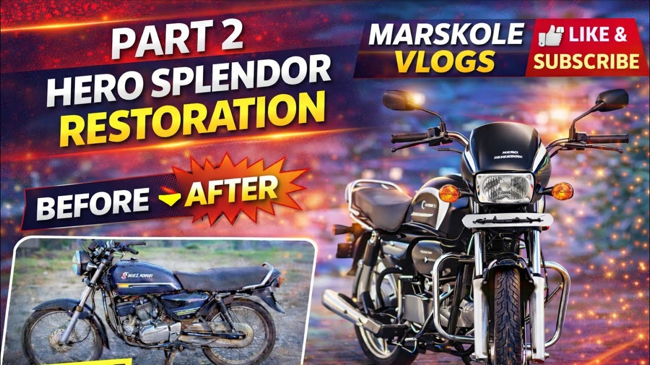 Hero Splendor Restoration Part 2 🔥  Before After | Dekhke Hairan Rah Jaoge 😱 