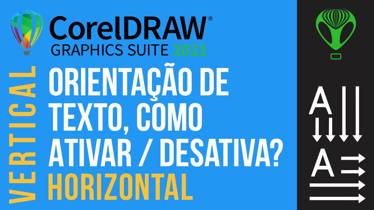 Orientação Vertical e Horizontal de Texto no CorelDRAW Como Ativar e Desativar