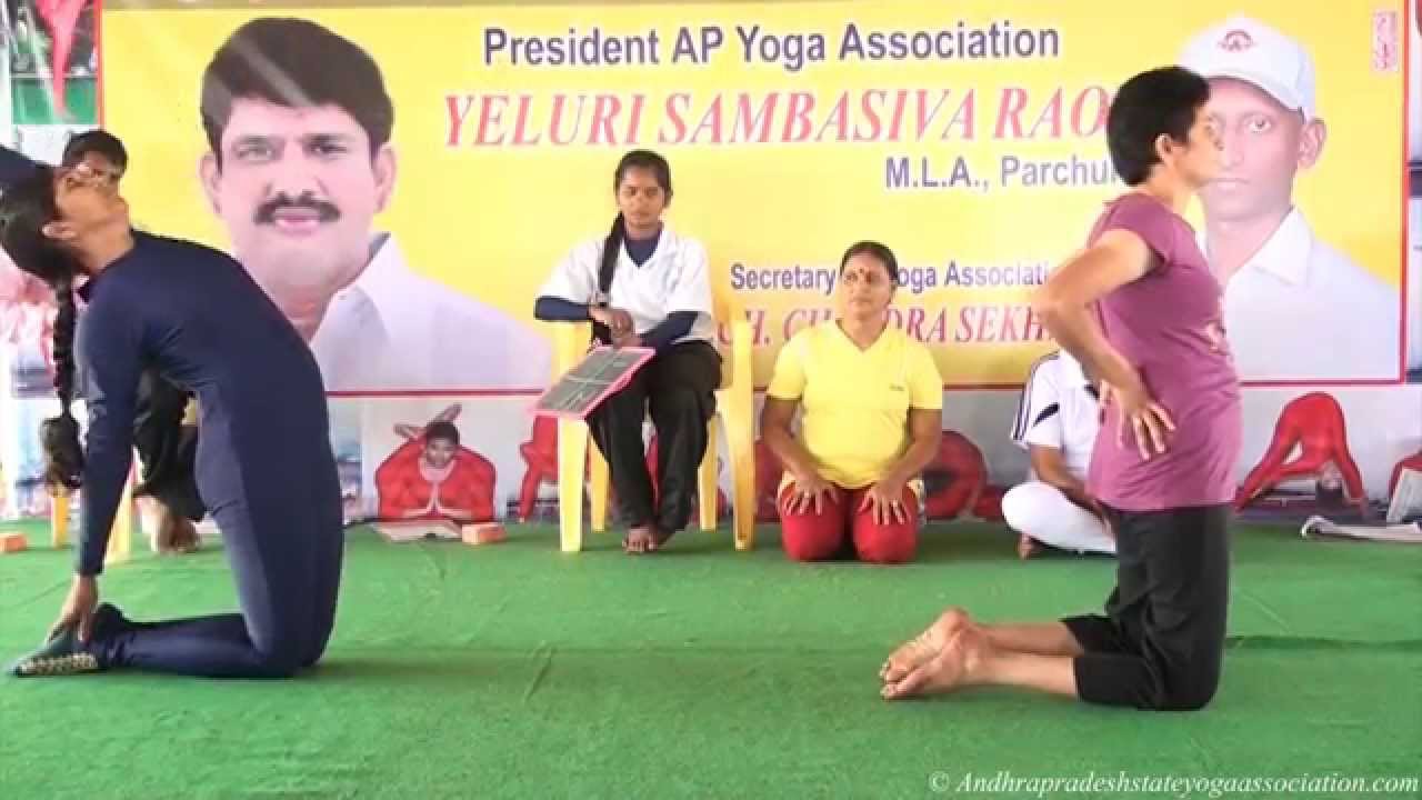 Vetern Women performing at 28th Inter District Yogasang Championship