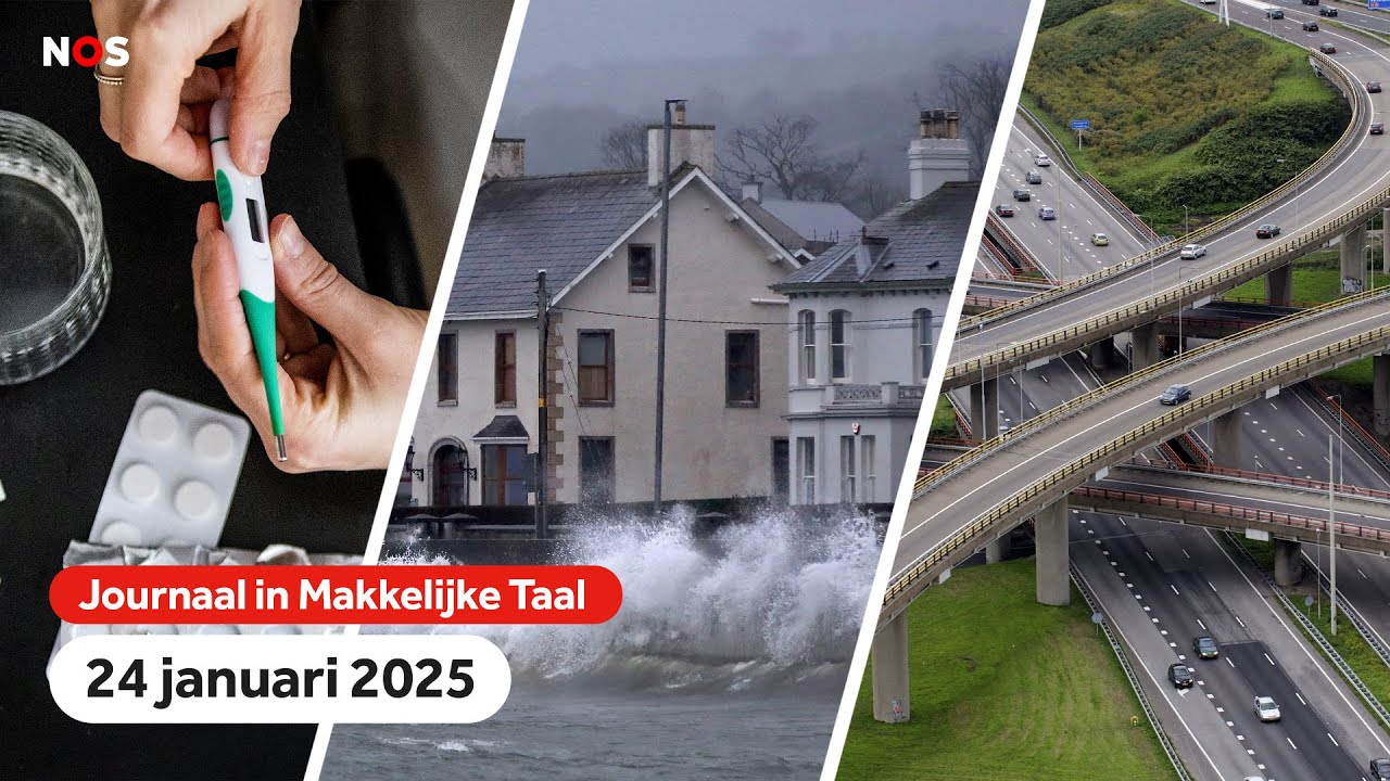 Veel mensen met griep, storm in Ierland, problemen met bruggen en viaducten