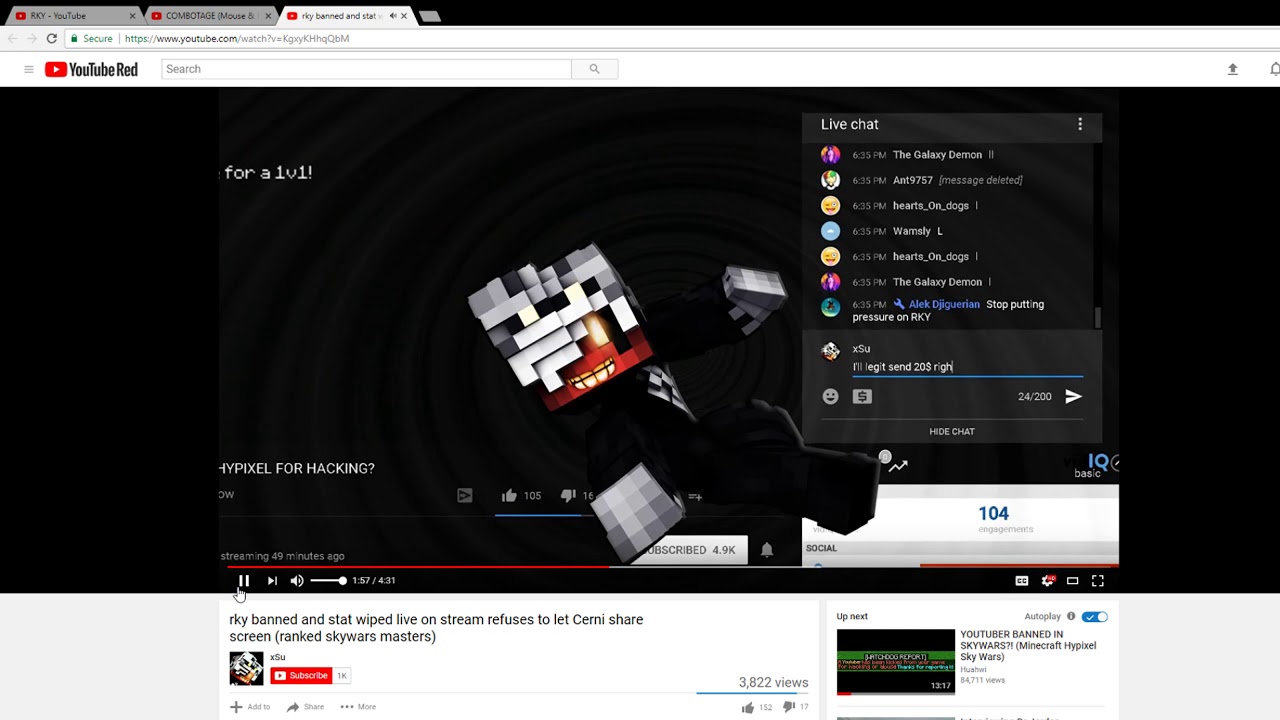 RKY Tries to Prove He's Legit (and Fails) - Ranked Skywars Master CAUGHT?