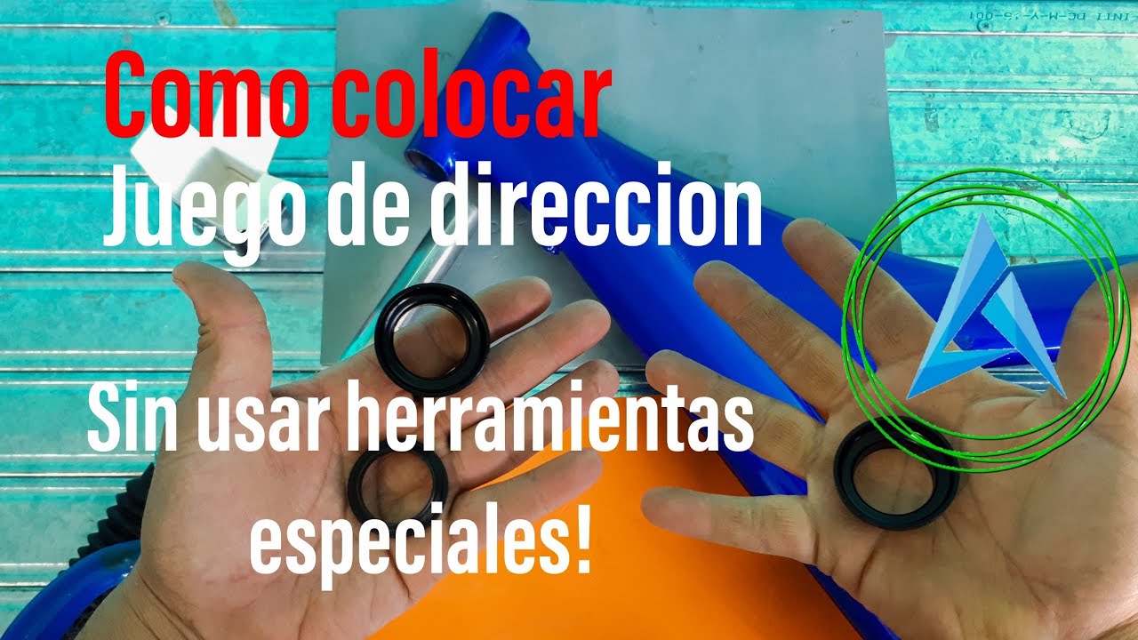 Como colocar cubetas de direccion de bicicleta sin usar herramientas especiales