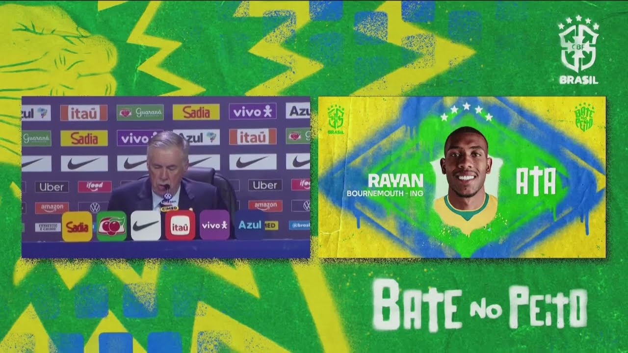 Neymar included in Brazil's World Cup squad, Joao Pedro left off｜Brazil National Team｜Ancelotti