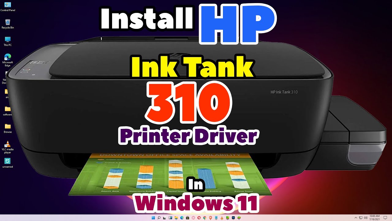 How to Download & Install HP Ink Tank 310 Printer Driver in Windows 11 | Manual USB Setup