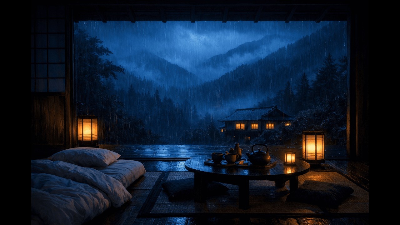 No Ads Rain Sounds for Sleeping - Cozy Bedroom Ambience for Insomnia