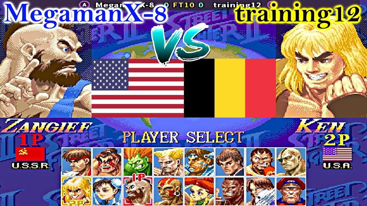 Super Street Fighter II X: Grand Master Challenge - MegamanX-8 vs training12 FT10 + Rematch