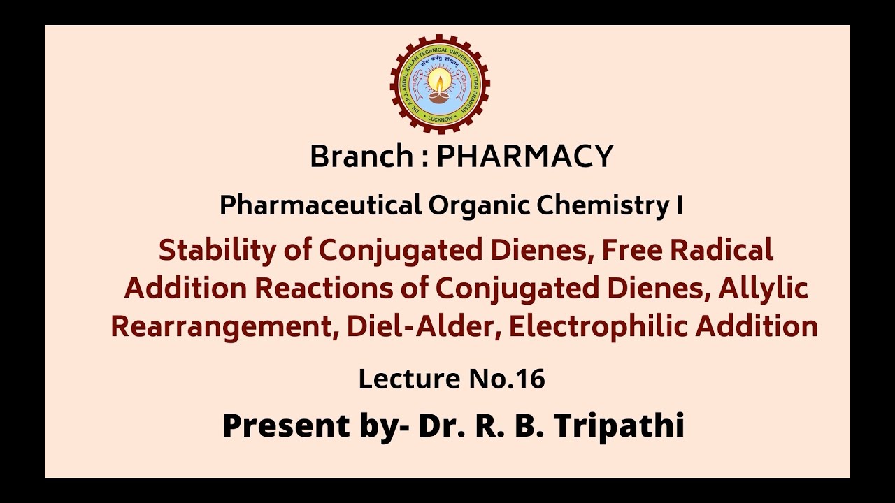 Pharmaceutical Organic Chemistry I | AKTU Digital Education