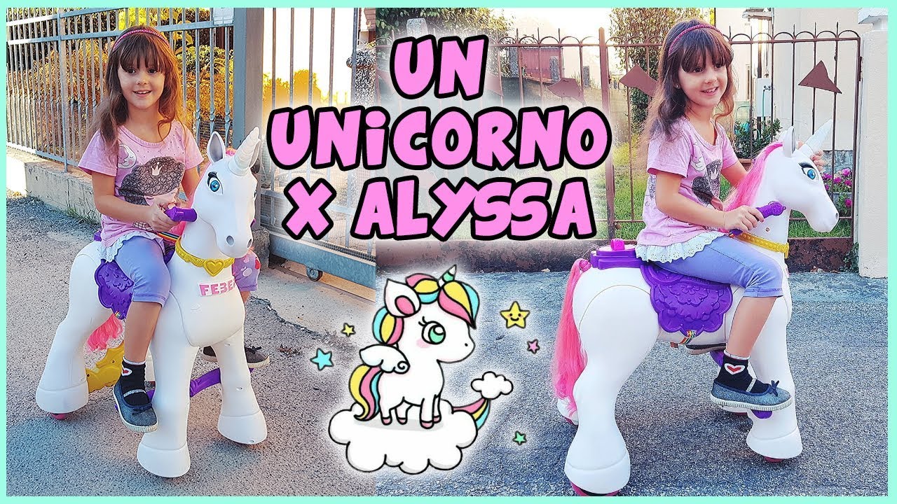 Un unicorno per Alyssa 🦄 Cammina da solo!!