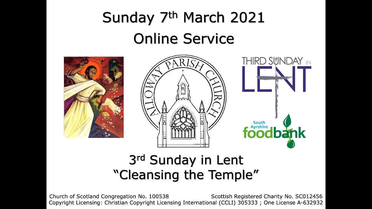 Alloway Parish Church Online Service - Sunday, 7th March 2021