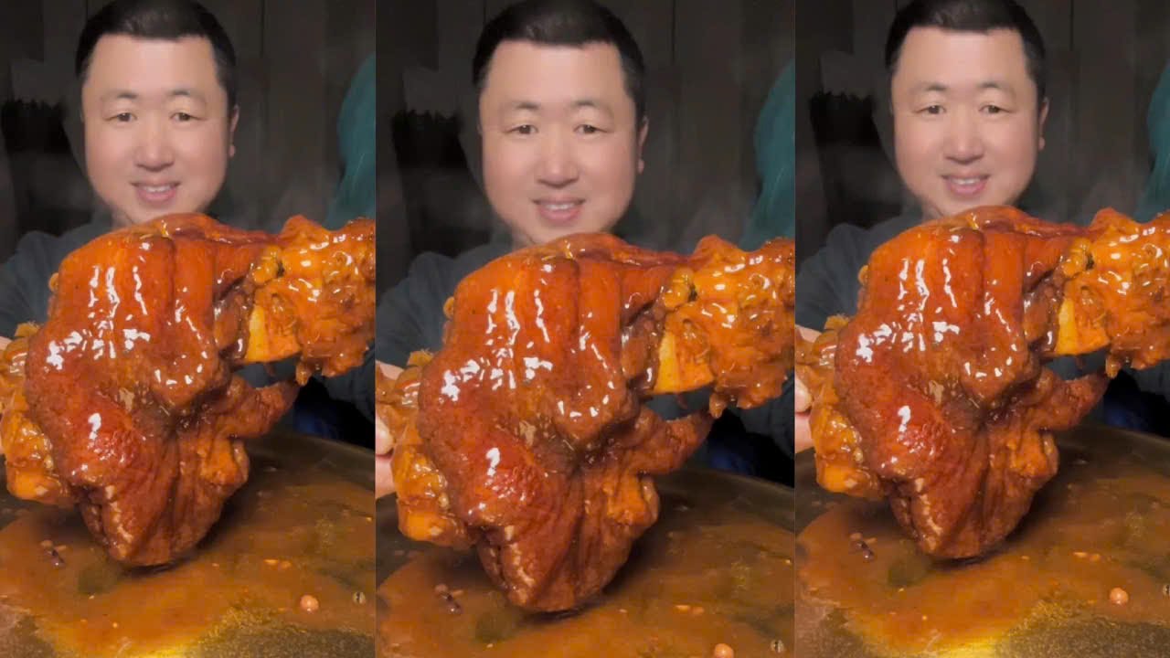 Mukbang Yang Zai Food | Eat Braised Pork Knuckle, Braised Pork Knuckle with Five Spices
