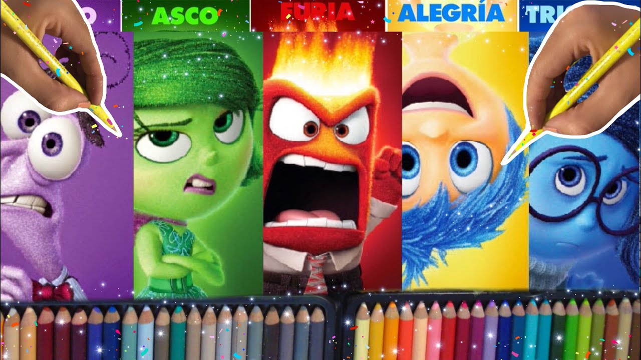 TODOS MIS SPEED DRAWING DE INTENSAMENTE DISNEY PIXAR SPEEDS DRAWINGS INSIDE OUT VANE V ART
