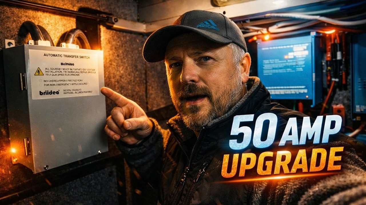 Installing a 50 Amp RV Transfer Switch in a Bus Conversion!