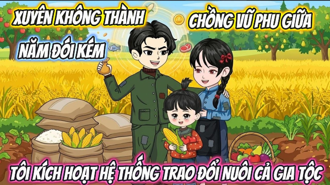 Xuyên Không Thành Chồng Vũ Phu Giữa Năm Đói Kém, Tôi Kích Hoạt Hệ Thống Trao Đổi Nuôi Cả Gia Tộc