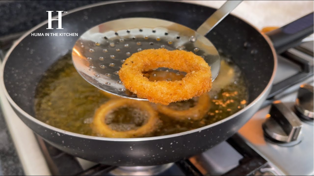The Easiest Crispy Onion Rings Recipe Crunchy 🧅 Onion Rings Recipe Urdu/Hindi (HUMA IN THE KITCHEN)