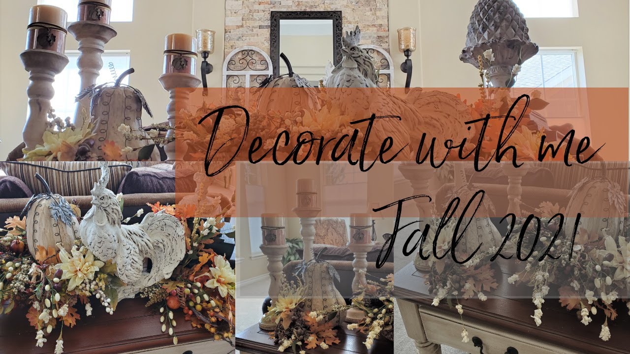FALL 2021 DECORATE WITH ME - EASY FALL VIGNETTE - COZY FALL DECOR