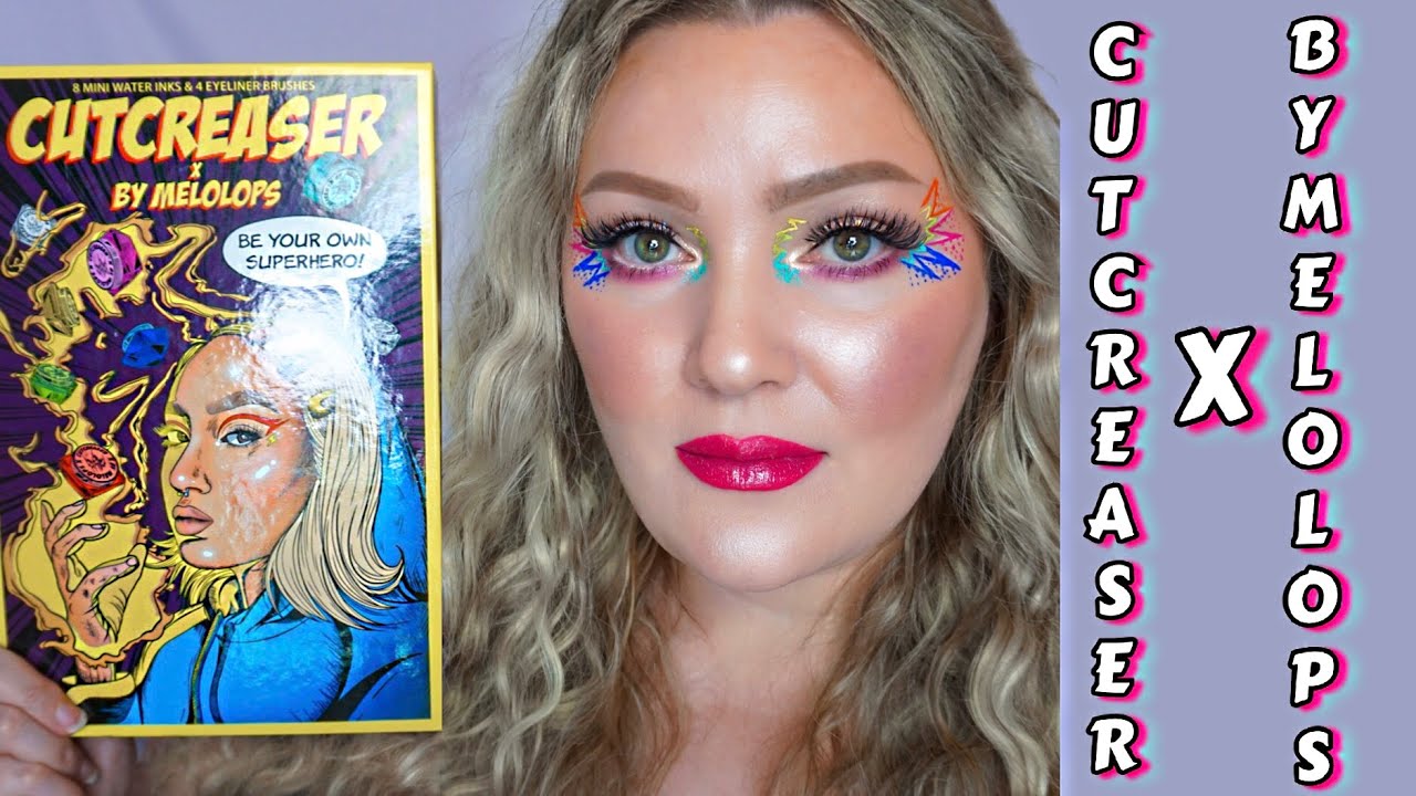Cutcreaser x By Melolops Collab First Impression | Graphic liner tutorial | GLAMBYANGELIC