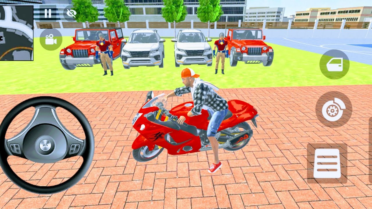 🎮 Franklin order by 2️⃣ Mahindra Thar Cars  2️⃣ Fortuner Cars in India Bike Theft Auto Simulator 🎮