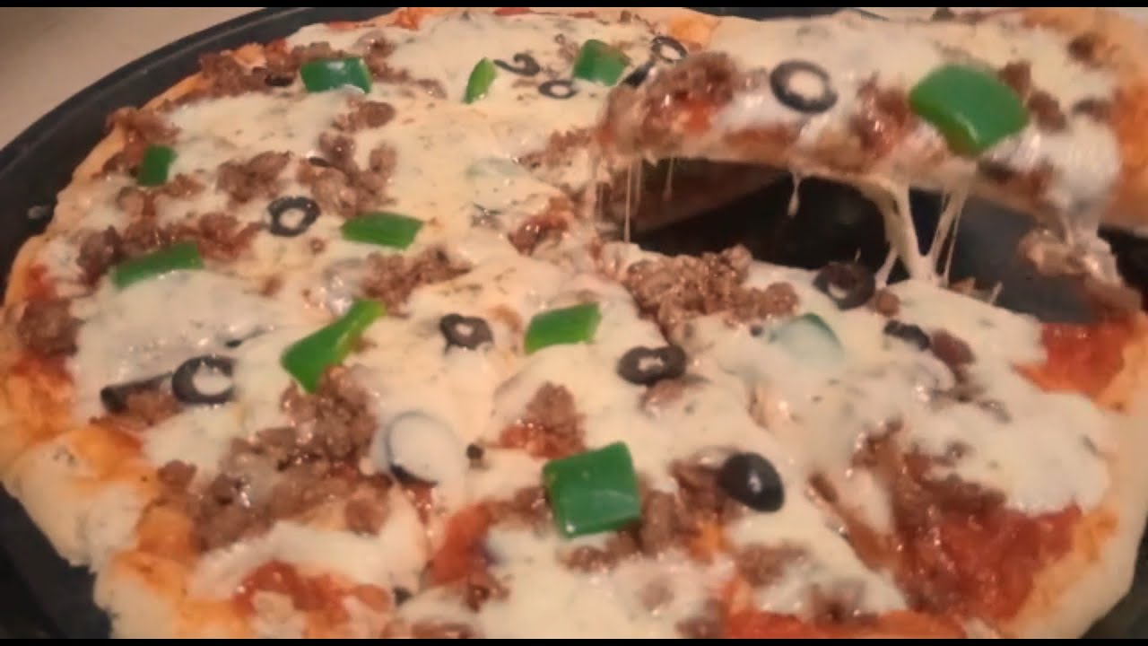 Pizza Recipe | Beef pizza recipe