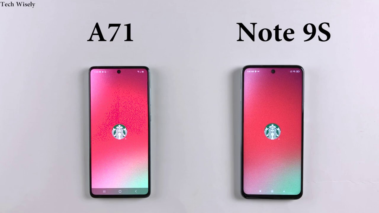SAMSUNG A71 vs Note 9S : Speed Test