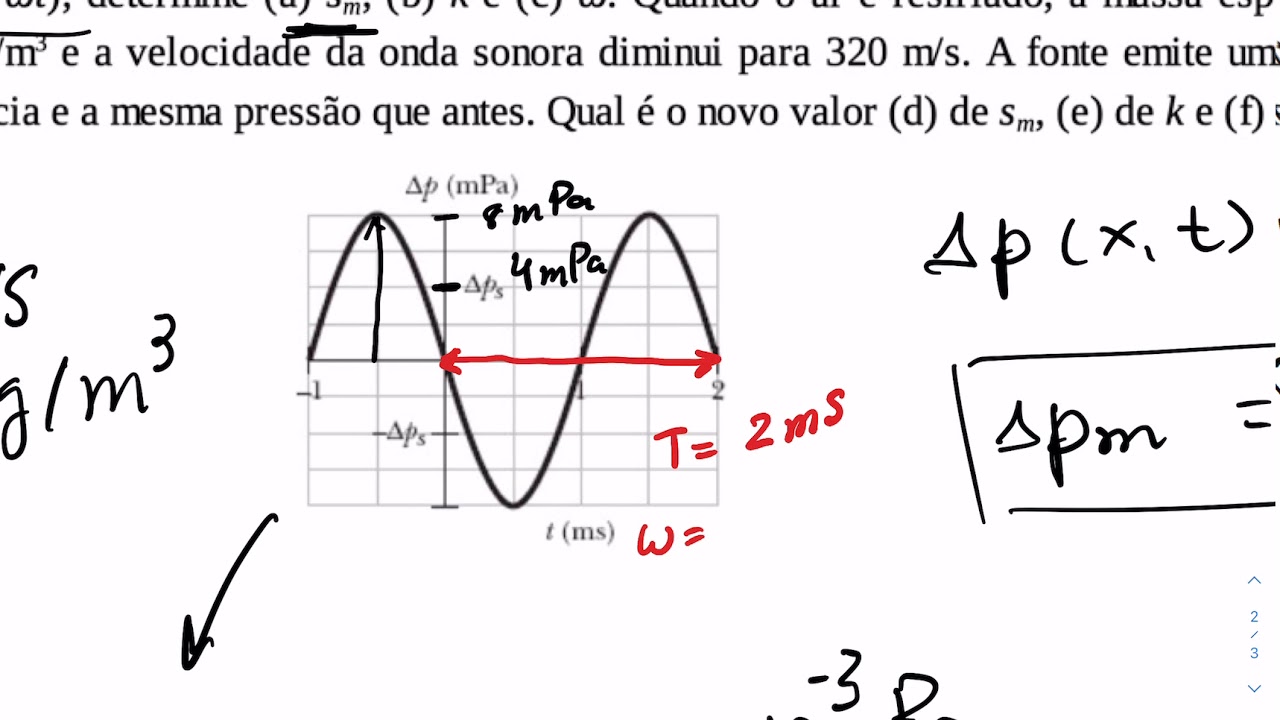 Capítulo 17 - Questão 14 - Física 2 Gravitação Ondas e Termodinâmica Halliday 10ª Edição