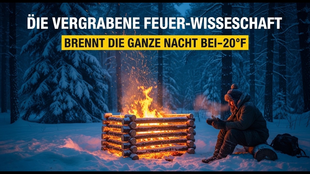 Experten nannten es primitiv – bis dieses mittelalterliche Feuer bei -20°F die ganze Nacht brannte