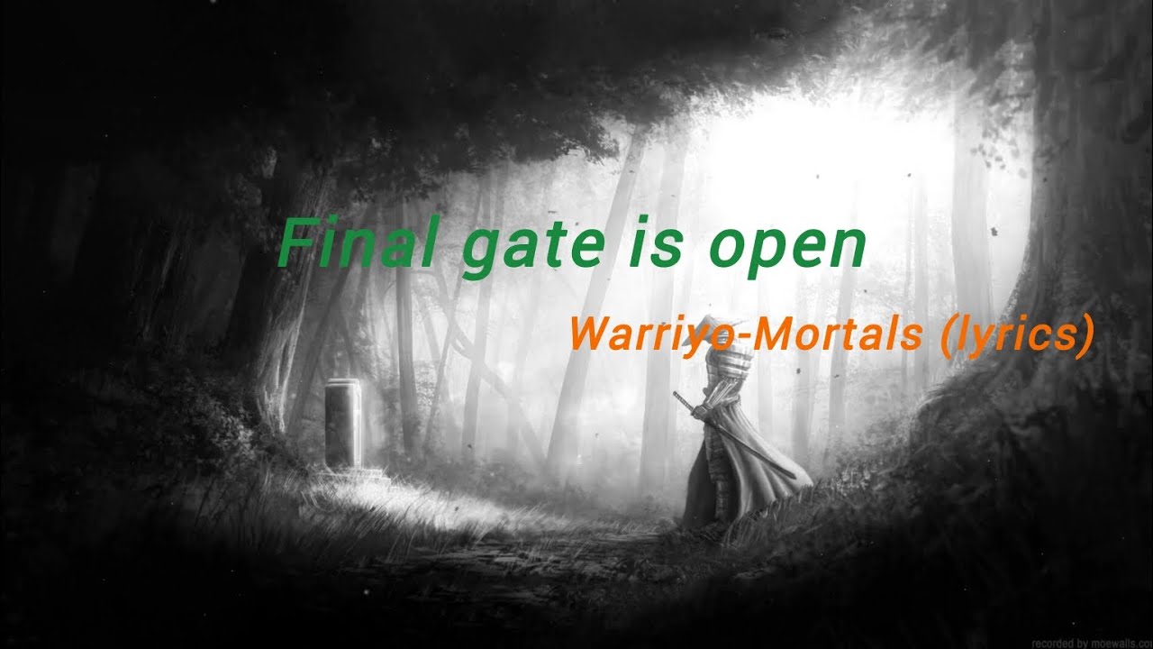 Final gate is open (Warriyo-Mortals) [lyrics]